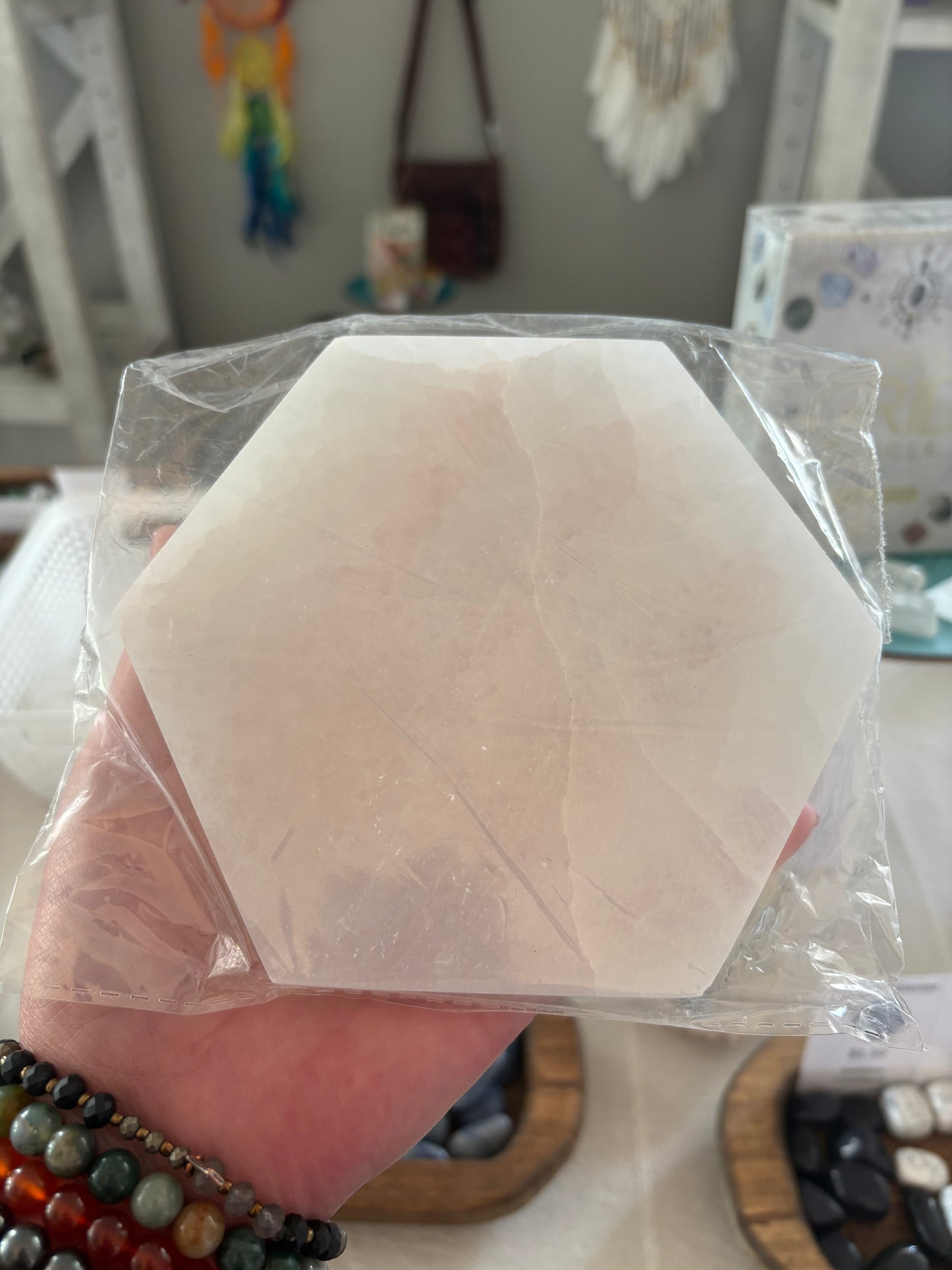 Hexagon Selenite Plate