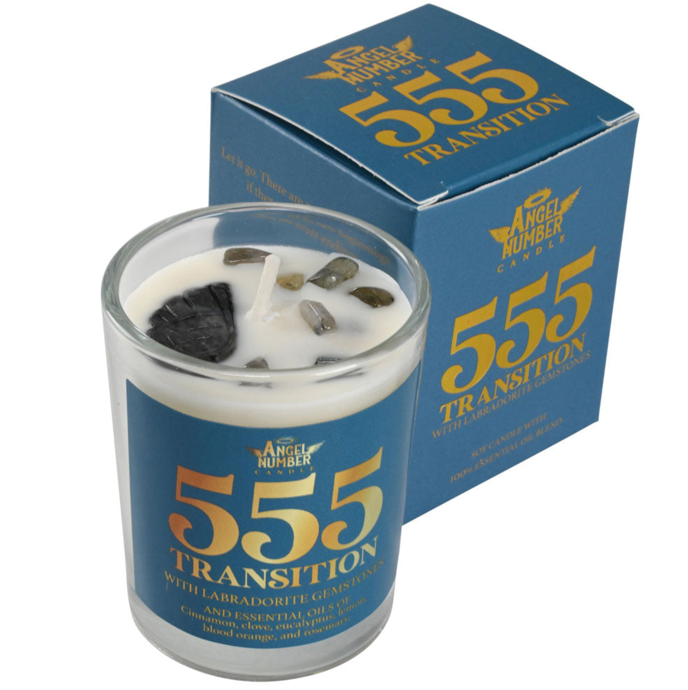 555 Angel Number Candle