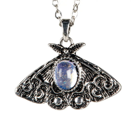 Moth with Opalite Necklace