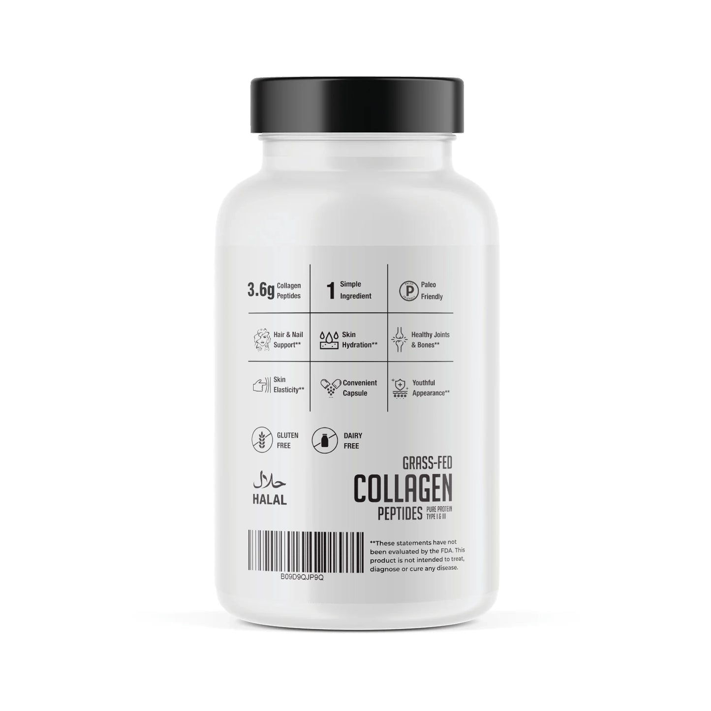 Collagen Capsules Supplement (Type I, Iii), 360 Collagen Capsules