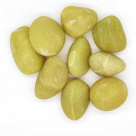Lemon Jade Tumbled Stones
