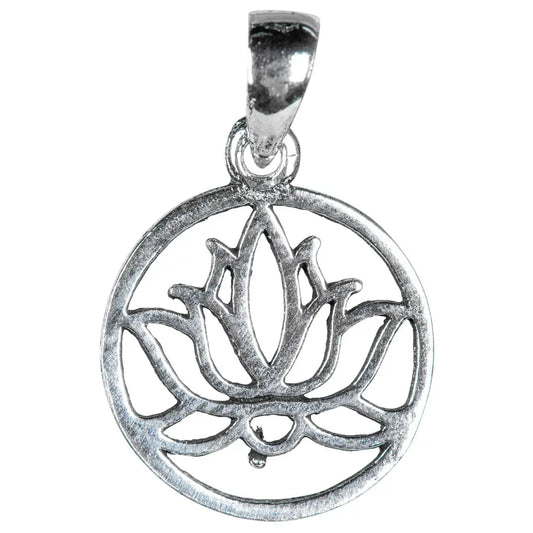 Silver Lotus Necklace