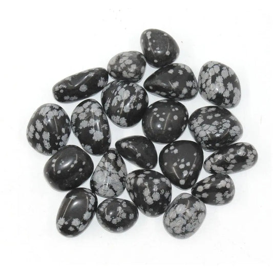 Snowflake Obsidian Tumbled Stones